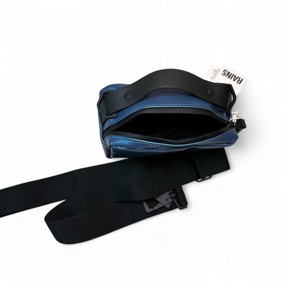 RAINS Box Bag Micro W3 Crossbody - Laser Blue NWT, Unisex - Picture 12 of 15